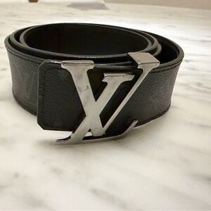 Louis Vuitton Black Leather Strap
